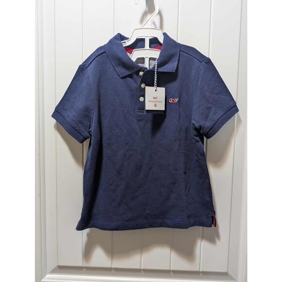 New Vineyard Vines for Target Navy Blue Polo Shirt Toddler Girls 4T - Picture 1 of 6